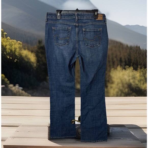 Retro Signature Levi Strauss Women Sz 14 Low Rise‎ Boot Cut Jean Western Cowboy - Picture 4 of 4